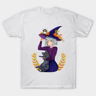 cute anime witch T-Shirt